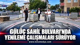 Gülüç Sahil Bulvarı’nda Begonit Taş Döşemesine Başlandı