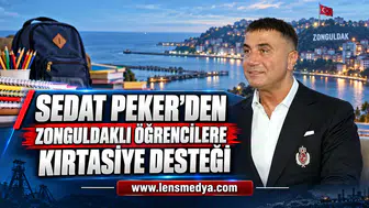SEDAT PEKER’DEN ZONGULDAKLI ÖĞRENCİLERE KIRTASİYE DESTEĞİ