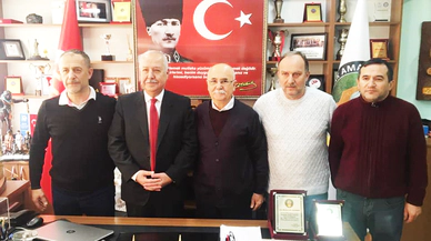 Akdemir ASKF’ye veda ziyaretinde bulundu