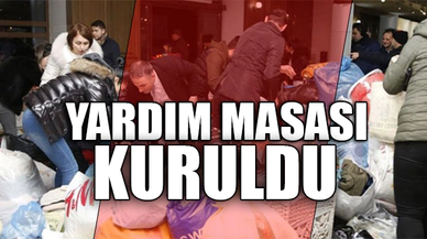 YARDIM MASASI KURULDU