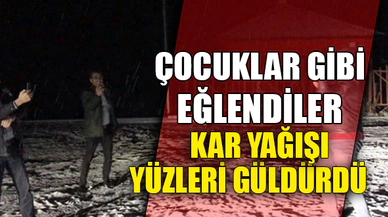 ÇOCUKLAR GİBİ EĞLENDİLER