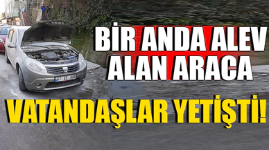 BİR ANDA ALEV ALDI!