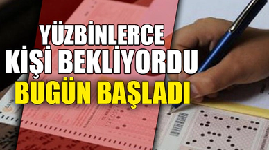 YÜZBİNLERCE KİŞİ BEKLİYORDU