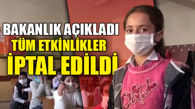 TÜM ETKİNLİKLER İPTAL EDİLDİ