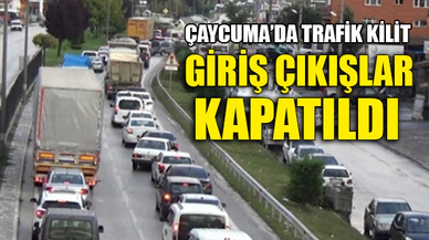 İLÇEYE GİRİŞ ÇIKIŞLAR KAPATILDI