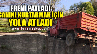 CANINI KURTARMAK İÇİN YOLA ATLADI