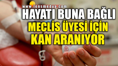 MECLİS ÜYESİ İÇİN KAN ARANIYOR