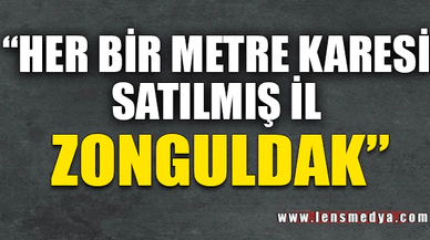 "HER METRE KARESİ SATILMIŞ ZONGULDAK"