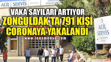 ZONGULDAKTA 791 KİŞİ CORONAYA YAKALANDI