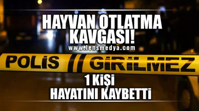 HAYVAN OTLATMA KAVGASI... 1 KİŞİ HAYATINI KAYBETTİ!
