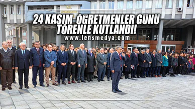 24 KASIM ÖĞRETMENLER GÜNÜ TÖRENLE KUTLANDI