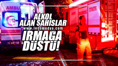 ALKOL ALAN ŞAHISLAR IRMAĞA DÜŞTÜ