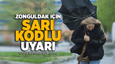 Zonguldak için sarı kodlu uyarı!
