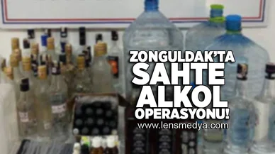 Zonguldak'ta sahte alkol operasyonu!