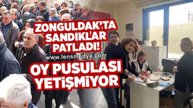 Zonguldak'ta sandıklar patladı... Oy pusulası yetişmiyor!