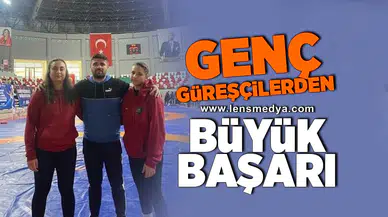 Genç güreşçilerden büyük başarı!