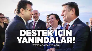 İmamoğlu'na destek için yanındalar!