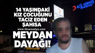 Zonguldak'ta kız çocuğunu taciz eden şahsa meydan dayağı!