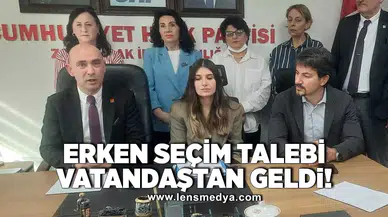 Erken seçim talebi vatandaştan geldi!
