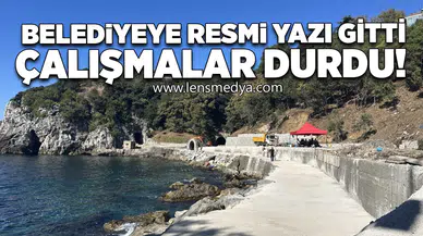 Liman arkasında çalışmalar durdu!