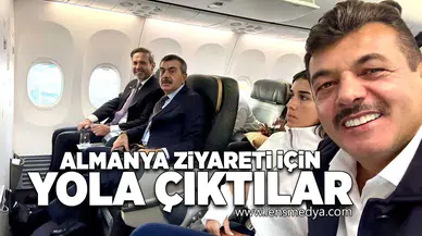 Almanya ziyareti için yola çıktılar!