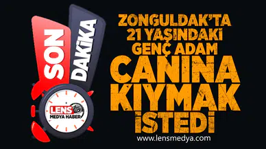 21 Yaşındaki genç adam canına kıymak istedi!