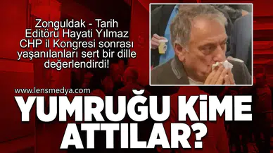 Yumruğu kime attılar!