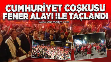 Zonguldak’ta Cumhuriyet Coşkusu Fener Alayı ile Taçlandı