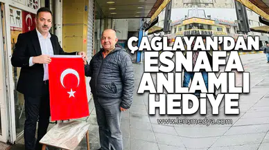Çağlayan'dan esnafa anlamlı hediye!