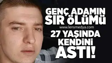 Genç adamın sır ölümü! Çaycuma şokta...