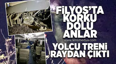 Yolcu treni raydan çıktı!