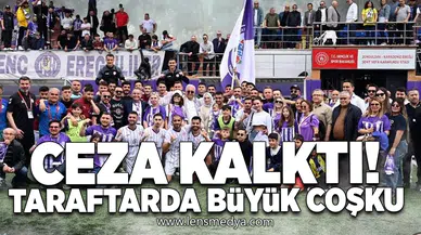 Ceza kalktı... Taraftarda büyük coşku!