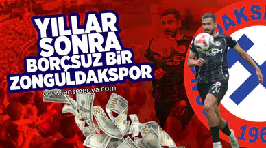 Yıllar sonra borçsuz bir Zonguldakspor