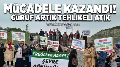 Mücadele kazandı... Cüruf artık tehlikeli atık!