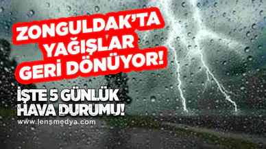 ZONGULDAK’TA YAĞIŞLAR GERİ DÖNÜYOR!