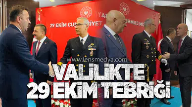 VALİLİKTE 29 EKİM TEBRİĞİ