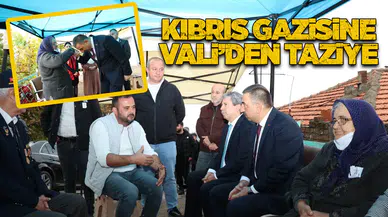 Kıbrıs Gazisine Vali’den Taziye Ziyareti