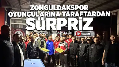 Zonguldakspor oyuncularına taraftardan sürpriz!