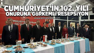 Cumhuriyet’in 102. yılı onuruna görkemli resepsiyon düzenlendi