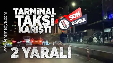 Terminal taksi karıştı: 2 Yaralı