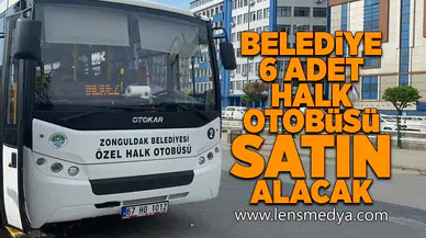 Zonguldak Belediyesi 6 adet otobüs satın alacak!