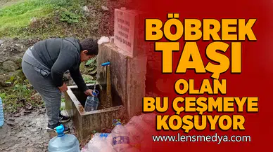 Böbrek taşı olan bu çeşmeye koşuyor!