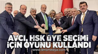 Avcı, HSK Üye Seçimi İçin Oyunu Kullandı