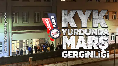KYK Yurdunda marş gerginliği!