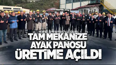 TAM MEKANİZE AYAK PANOSU ÜRETİME AÇILDI