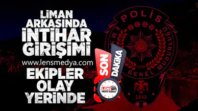 Liman arkasında intihar girişimi...