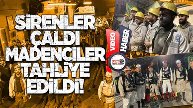 Sirenler Çaldı, Madenciler Tahliye Edildi!