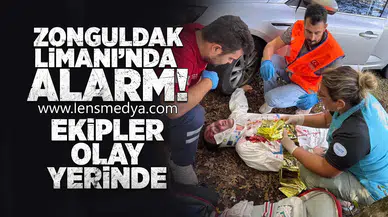 Zonguldak Limanı'nda alarm... Ekipler olay yerinde!