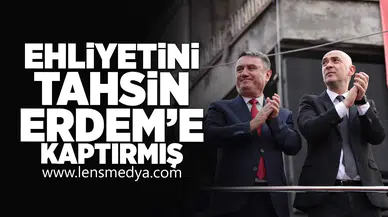 Ehliyetini Tahsin Erdem'e kaptırmış!