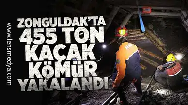 Zonguldak'ta 455 ton kaçak kömür yakalandı!